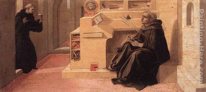 Vision of St Augustine painting - Fra Filippo Lippi Vision of St Augustine art painting